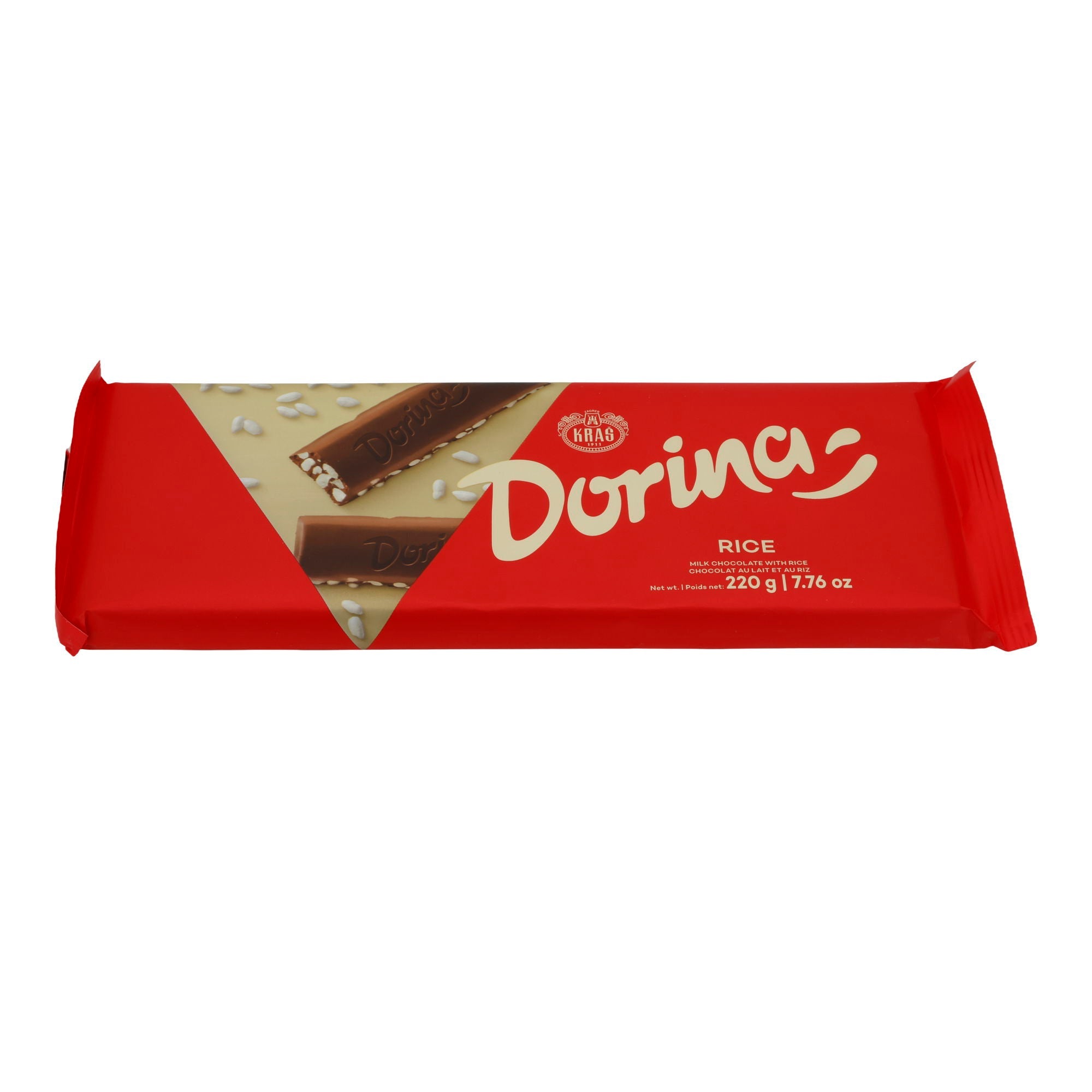 Milchschokolade Kraš Dorina | Rice Schokolade | mit Puffreis | 220 g KRAS
